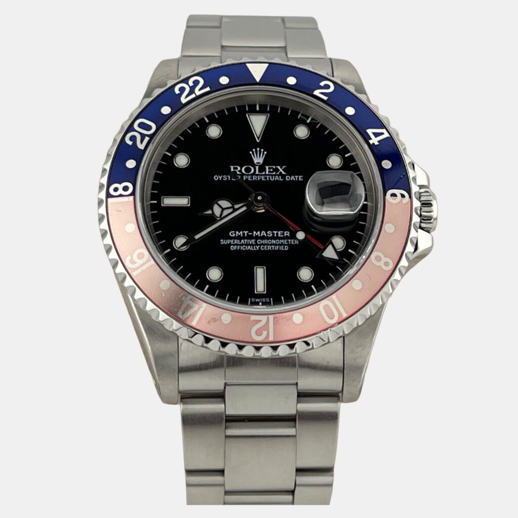Rolex GMT Master Pepsi 16700 Automatic Black Stainless Steel Men's Wristwatch 40 mm Rolex GMT Master Pepsi 16700 Automatic Black Stainless Steel Men's Wristwatch 40 mm
