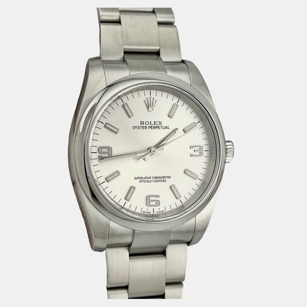 Rolex Oyster Perpetual 116000 Automatic Silver Stainless Steel Men's Wristwatch 36 mm Rolex Oyster Perpetual 116000 Automatic Silver Stainless Steel Men's Wristwatch 36 mm