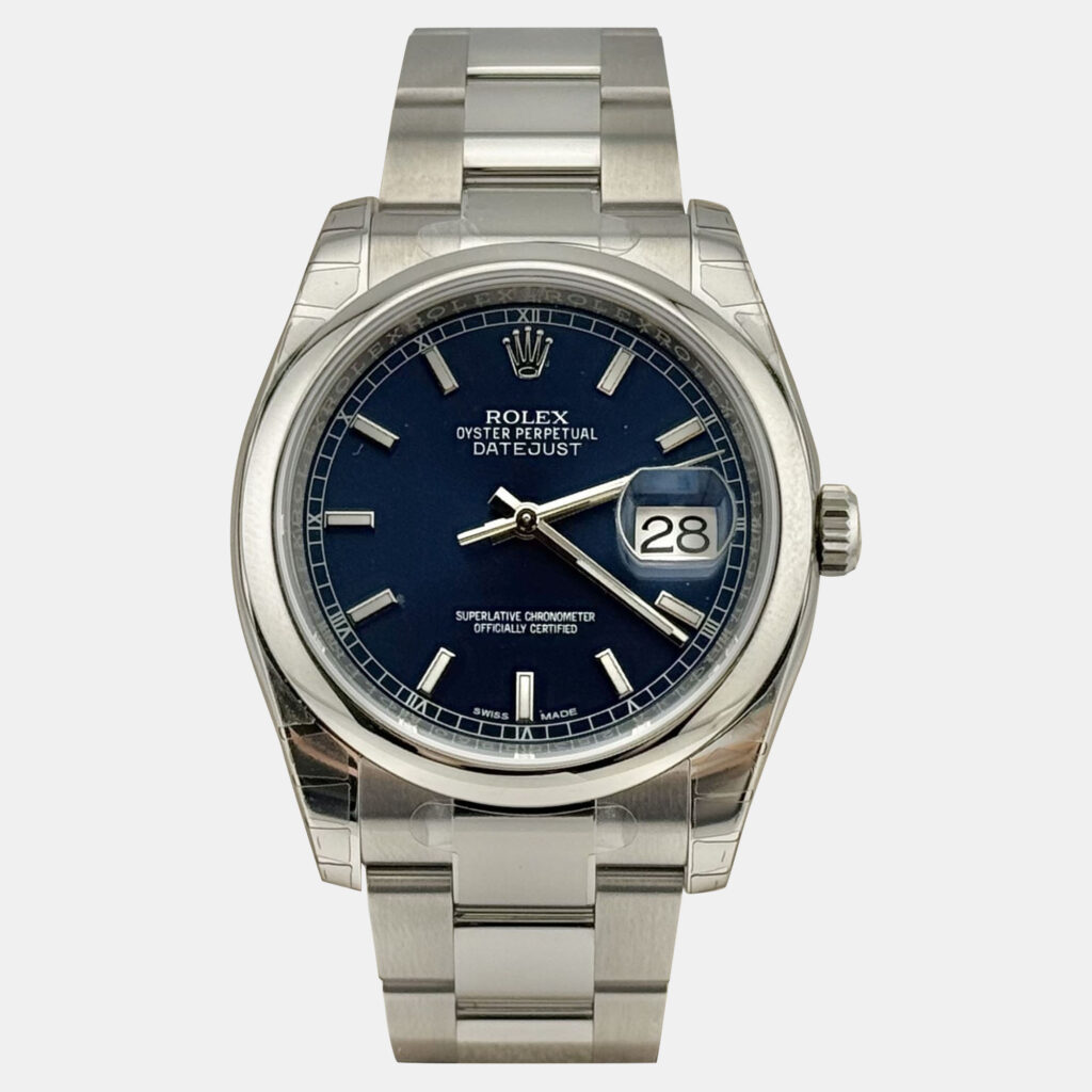 Rolex Datejust 116200 Automatic Blue Stainless Steel Men's Wristwatch 36 mm Rolex Datejust 116200 Automatic Blue Stainless Steel Men's Wristwatch 36 mm