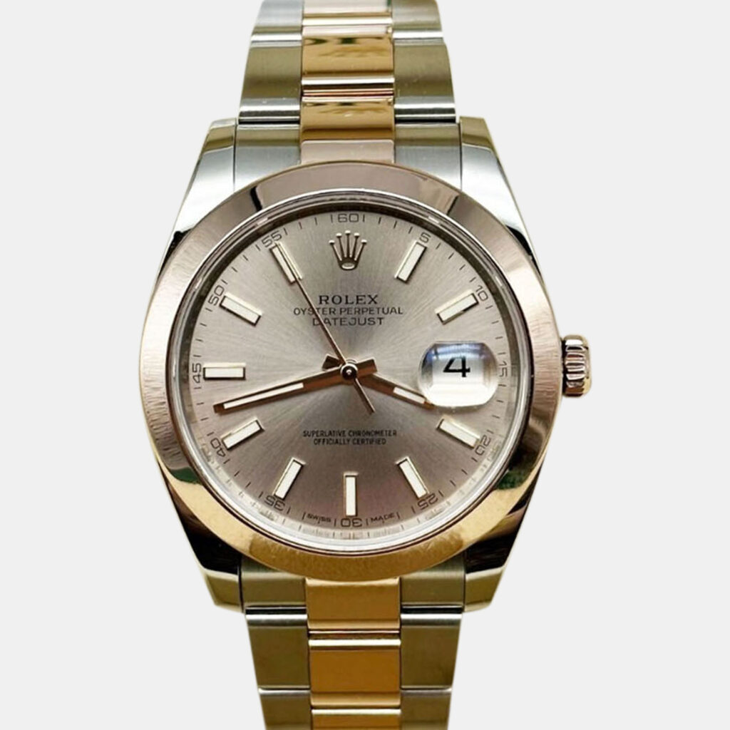 Rolex Datejust 126301 Automatic Sundust 18K Rose Gold Stainless Steel Men's Wristwatch 41 mm Rolex Datejust 126301 Automatic Sundust 18K Rose Gold Stainless Steel Men's Wristwatch 41 mm