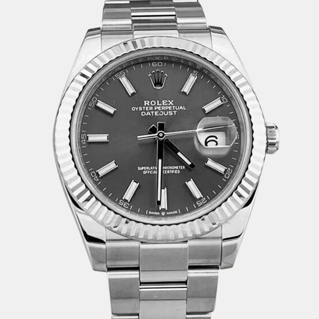 Rolex Datejust 126334 Automatic Slate Rhodium Stainless Steel Men's Wristwatch 41 mm Rolex Datejust 126334 Automatic Slate Rhodium Stainless Steel Men's Wristwatch 41 mm
