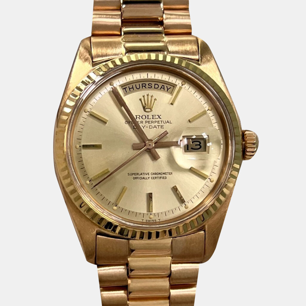 Rolex President Day-Date 1803 Automatic 18K Rose Gold Men's Wristwatch 36 mm Rolex President Day-Date 1803 Automatic 18K Rose Gold Men's Wristwatch 36 mm