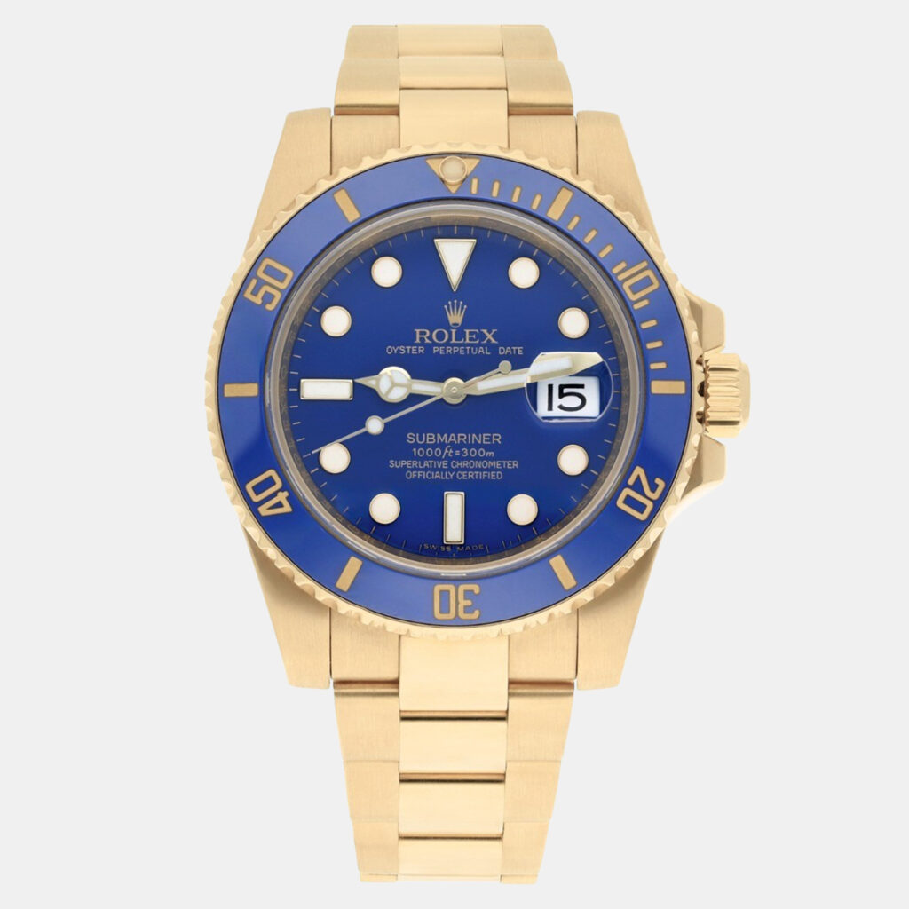 Rolex Submariner 116618LB Automatic Blue 18K Yellow Gold Men Watch 40mm Rolex Submariner 116618LB Automatic Blue 18K Yellow Gold Men Watch 40mm