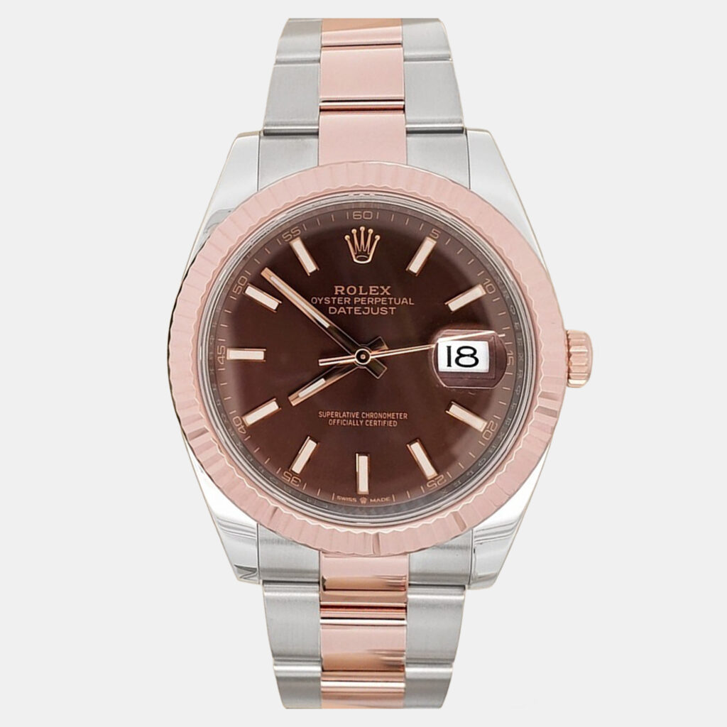 Rolex Datejust 126331 Automatic Chocolate 18K Rose Gold Stainless Steel Men's Wristwatch 41 mm Rolex Datejust 126331 Automatic Chocolate 18K Rose Gold Stainless Steel Men's Wristwatch 41 mm