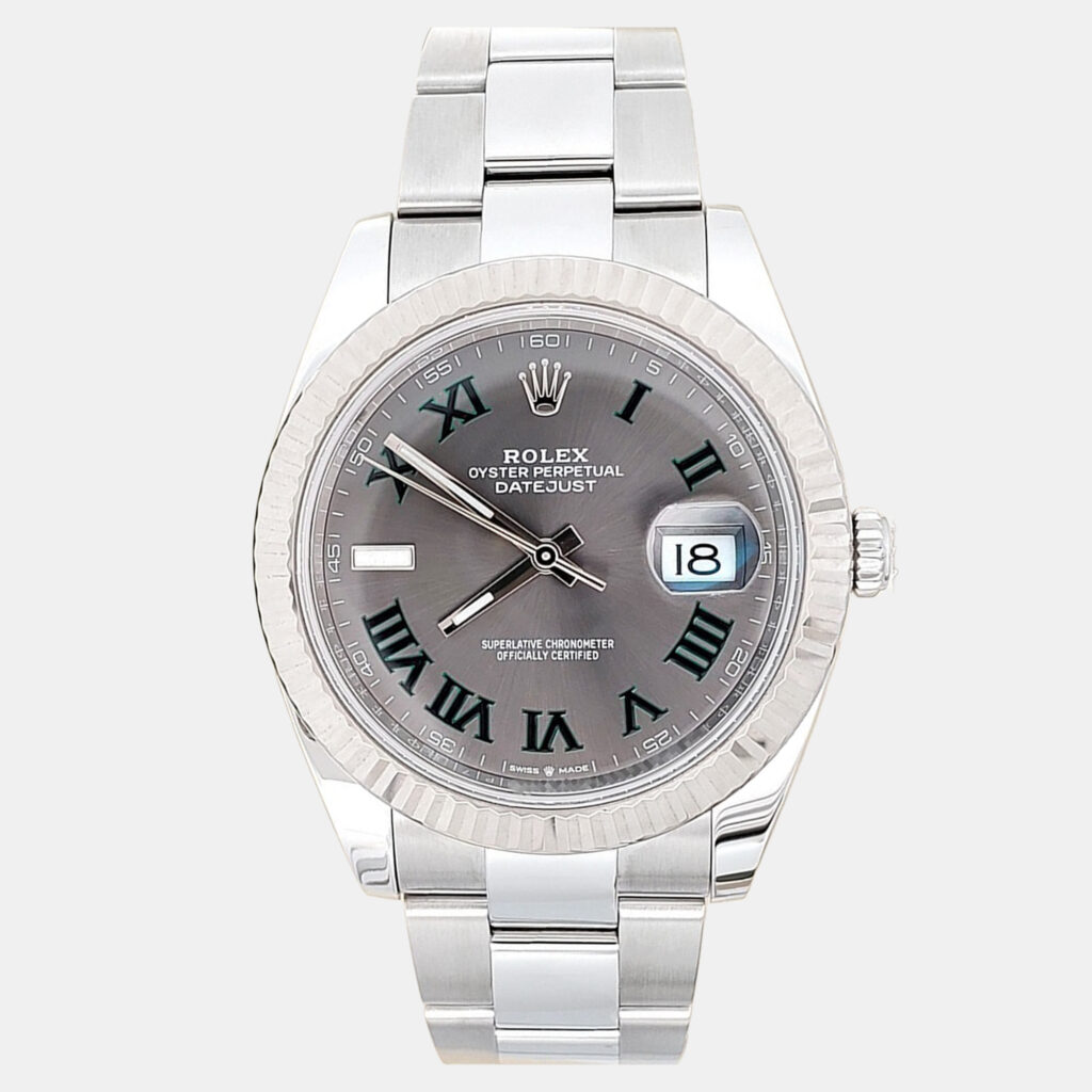 Rolex Datejust 126334 Automatic Wimbledon 18K White Gold Stainless Steel Men's Wristwatch 41 mm Rolex Datejust 126334 Automatic Wimbledon 18K White Gold Stainless Steel Men's Wristwatch 41 mm