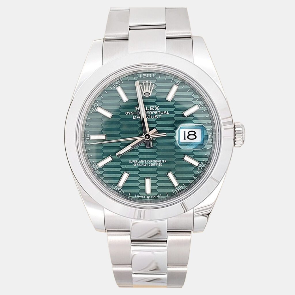 Rolex Datejust 126300 Automatic Green Stainless Steel Men's Wristwatch 41 mm Rolex Datejust 126300 Automatic Green Stainless Steel Men's Wristwatch 41 mm
