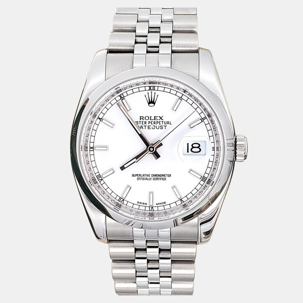Rolex Datejust 116200 Automatic White Stainless Steel Men's Wristwatch 36 mm Rolex Datejust 116200 Automatic White Stainless Steel Men's Wristwatch 36 mm