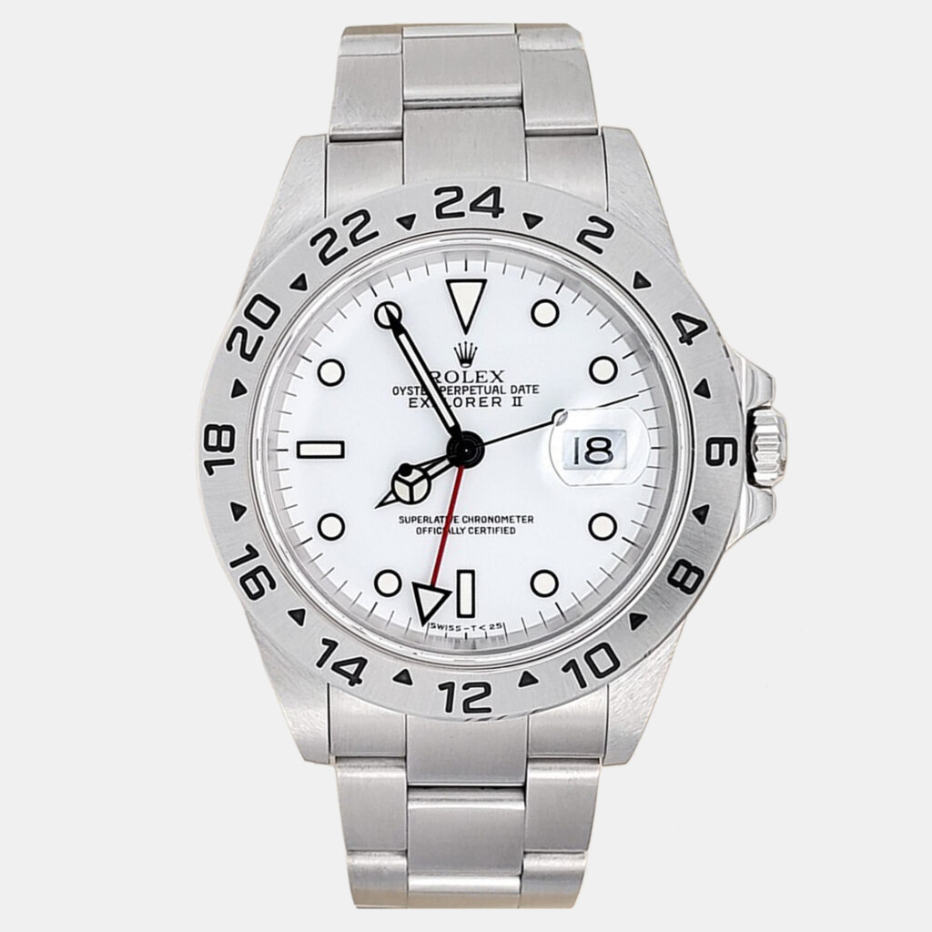 Rolex Explorer II 16570 Automatic White Stainless Steel Men's Wristwatch 40 mm Rolex Explorer II 16570 Automatic White Stainless Steel Men's Wristwatch 40 mm