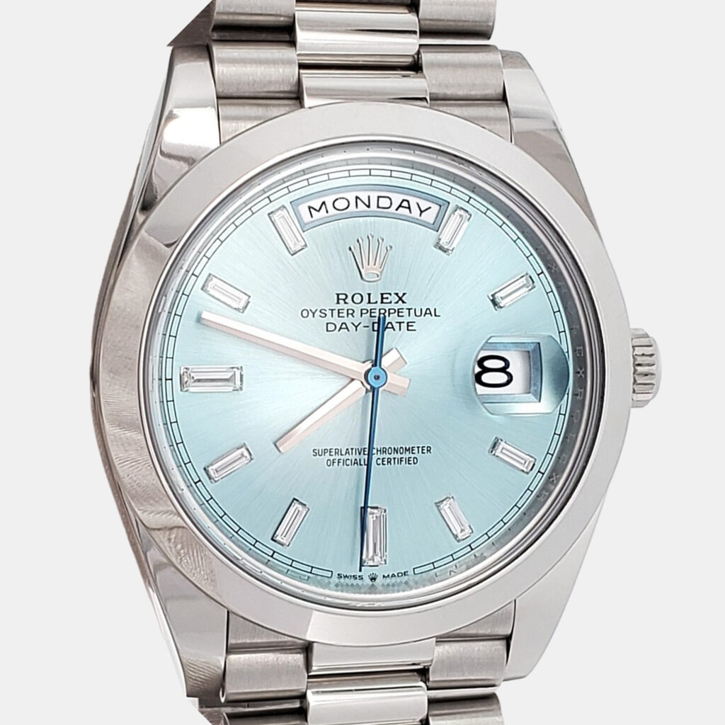 Rolex President Day-Date 228206 Automatic Ice Blue Platinum Men's Wristwatch 40 mm Rolex President Day-Date 228206 Automatic Ice Blue Platinum Men's Wristwatch 40 mm