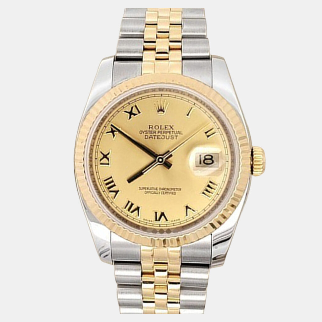 Rolex Datejust 116233 Automatic Champagne 18K Yellow Gold Stainless Steel Men's Wristwatch 36 mm Rolex Datejust 116233 Automatic Champagne 18K Yellow Gold Stainless Steel Men's Wristwatch 36 mm