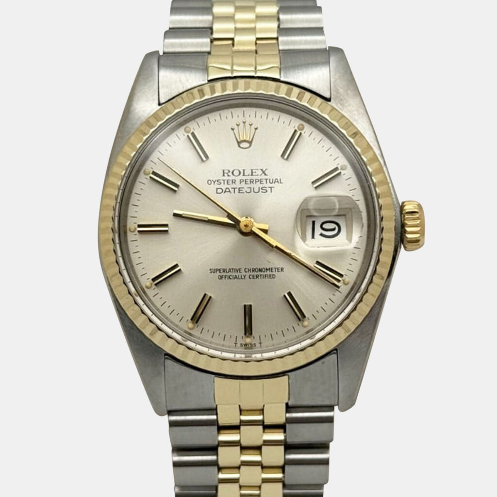 Rolex Datejust 16013 Automatic Silver Dial 14k Yellow Gold Stainless Steel Men's Wristwatch 36 mm Rolex Datejust 16013 Automatic Silver Dial 14k Yellow Gold Stainless Steel Men's Wristwatch 36 mm