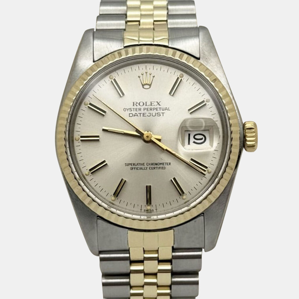 Rolex Datejust Automatic 16013 Silver Dial 14k Yellow Gold Stainless Steel Men's Wristwatch 36mm Rolex Datejust Automatic 16013 Silver Dial 14k Yellow Gold Stainless Steel Men's Wristwatch 36mm