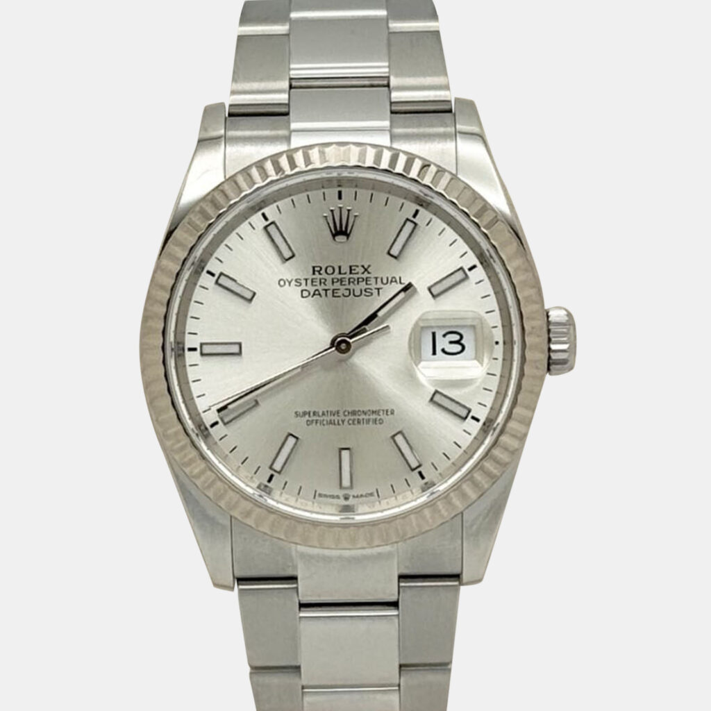 Rolex Datejust 126234 Automatic Silver Dial 18K White Gold Stainless Steel Men's Wristwatch 36mm Rolex Datejust 126234 Automatic Silver Dial 18K White Gold Stainless Steel Men's Wristwatch 36mm