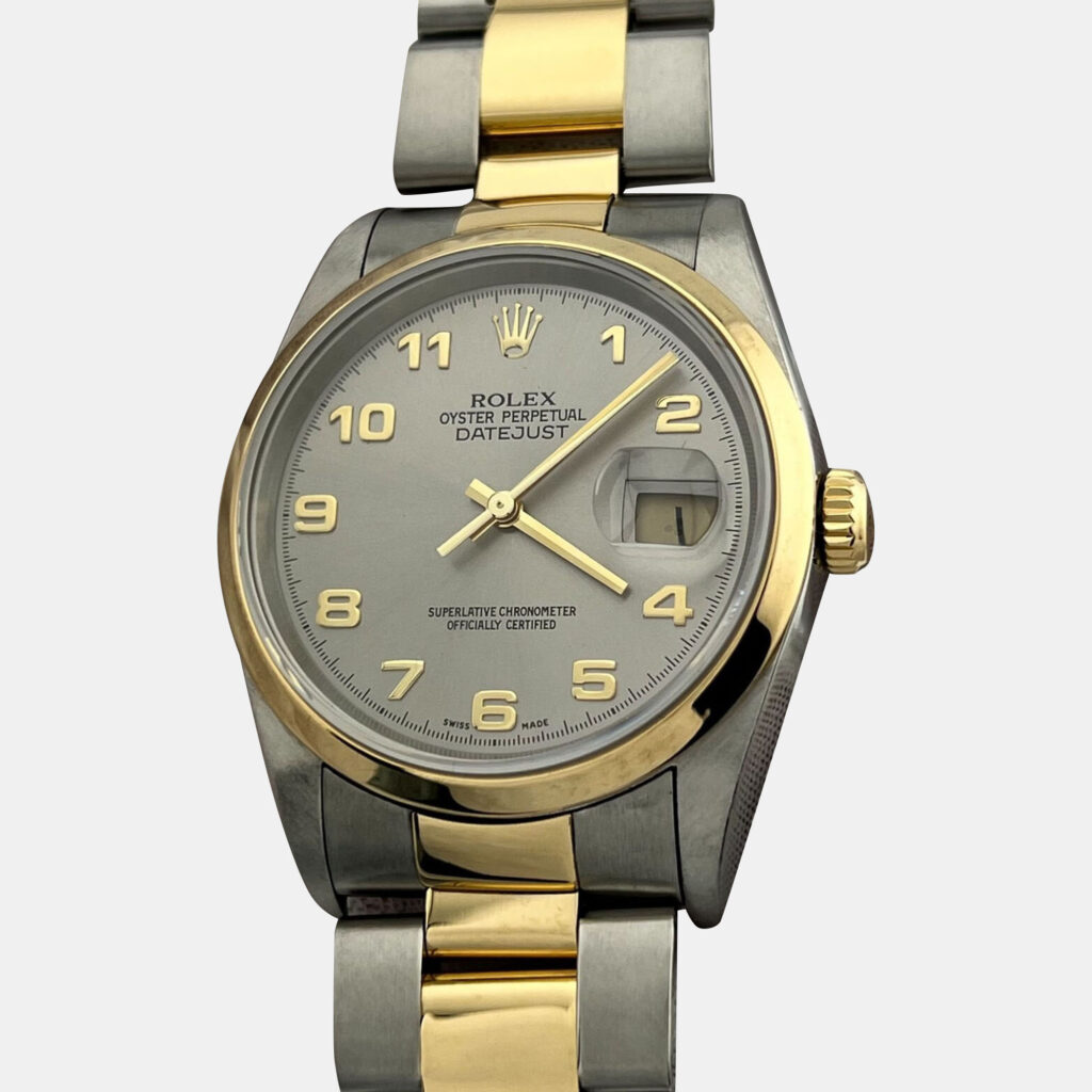 Rolex Datejust 16203 Automatic Silver Arabic Dial 18K Yellow Gold Stainless Steel Men's Wristwatch 36mm Rolex Datejust 16203 Automatic Silver Arabic Dial 18K Yellow Gold Stainless Steel Men's Wristwatch 36mm