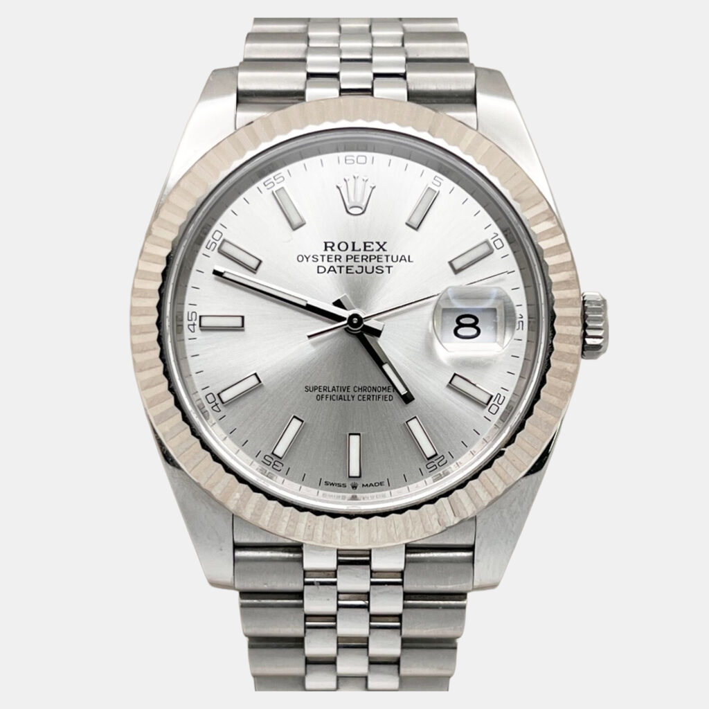 Rolex Datejust 41 126334 Automatic Silver Dial Stainless Steel 18K White Gold Men's Wristwatch 41 mm Rolex Datejust 41 126334 Automatic Silver Dial Stainless Steel 18K White Gold Men's Wristwatch 41 mm