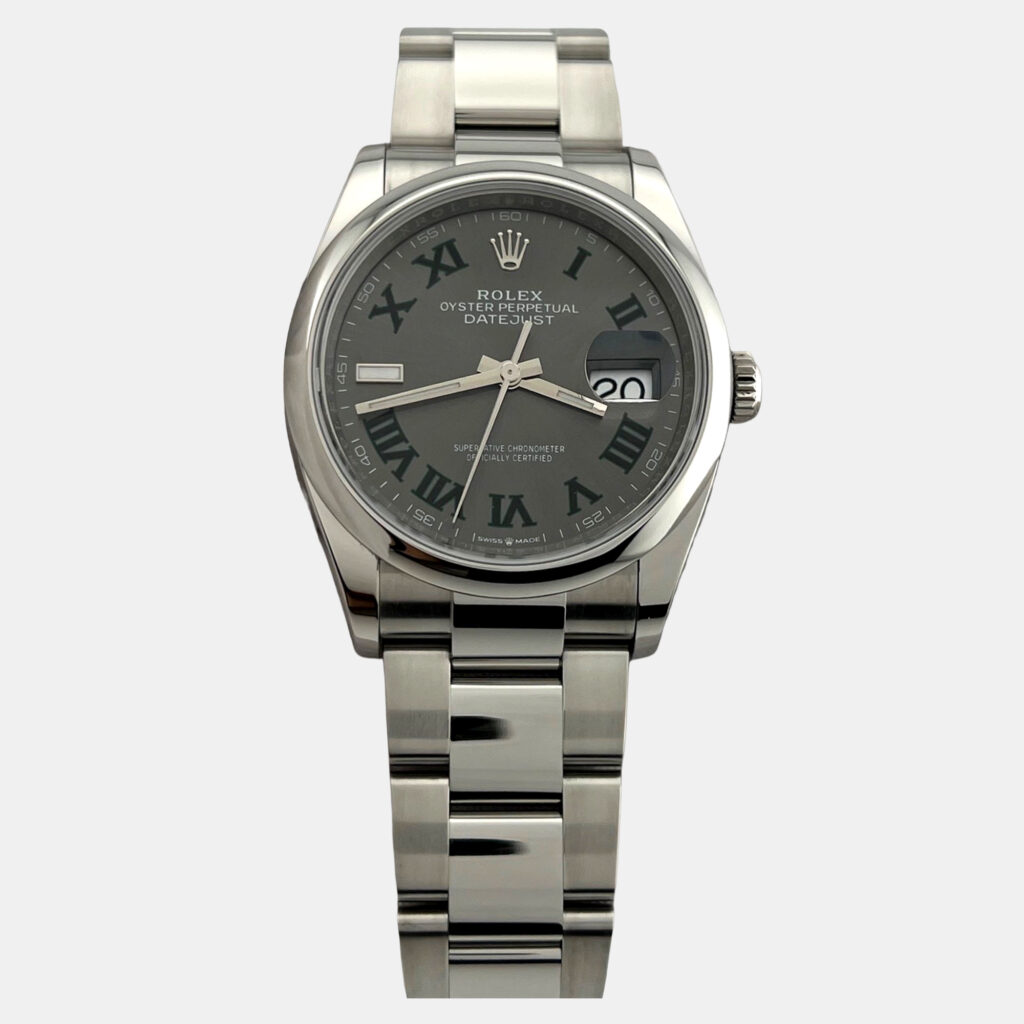 Rolex Datejust 126200 Automatic Wimbledon Dial Stainless Steel Men's Wristwatch 36 mm Rolex Datejust 126200 Automatic Wimbledon Dial Stainless Steel Men's Wristwatch 36 mm
