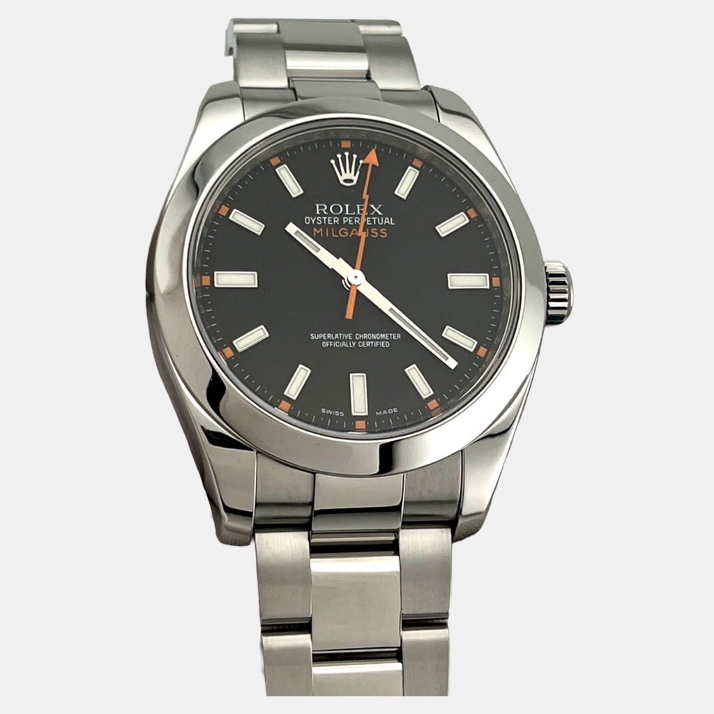 Rolex Milgauss 116400 Automatic Black Dial Stainless Steel Men's Wristwatch 40 mm Rolex Milgauss 116400 Automatic Black Dial Stainless Steel Men's Wristwatch 40 mm