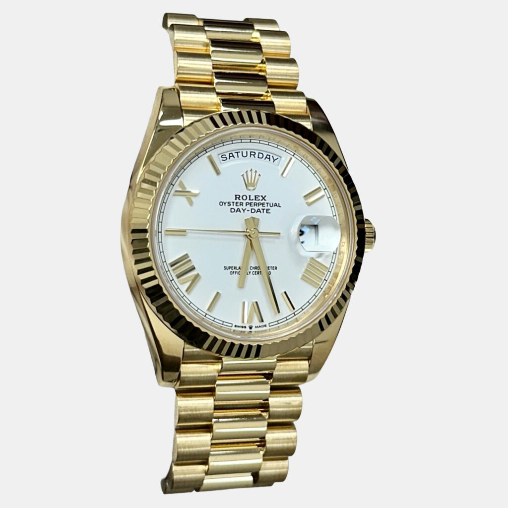 Rolex Day-Date 228238 Automatic White Roman Dial 18K Yellow Gold Men's Wristwatch 40mm Rolex Day-Date 228238 Automatic White Roman Dial 18K Yellow Gold Men's Wristwatch 40mm