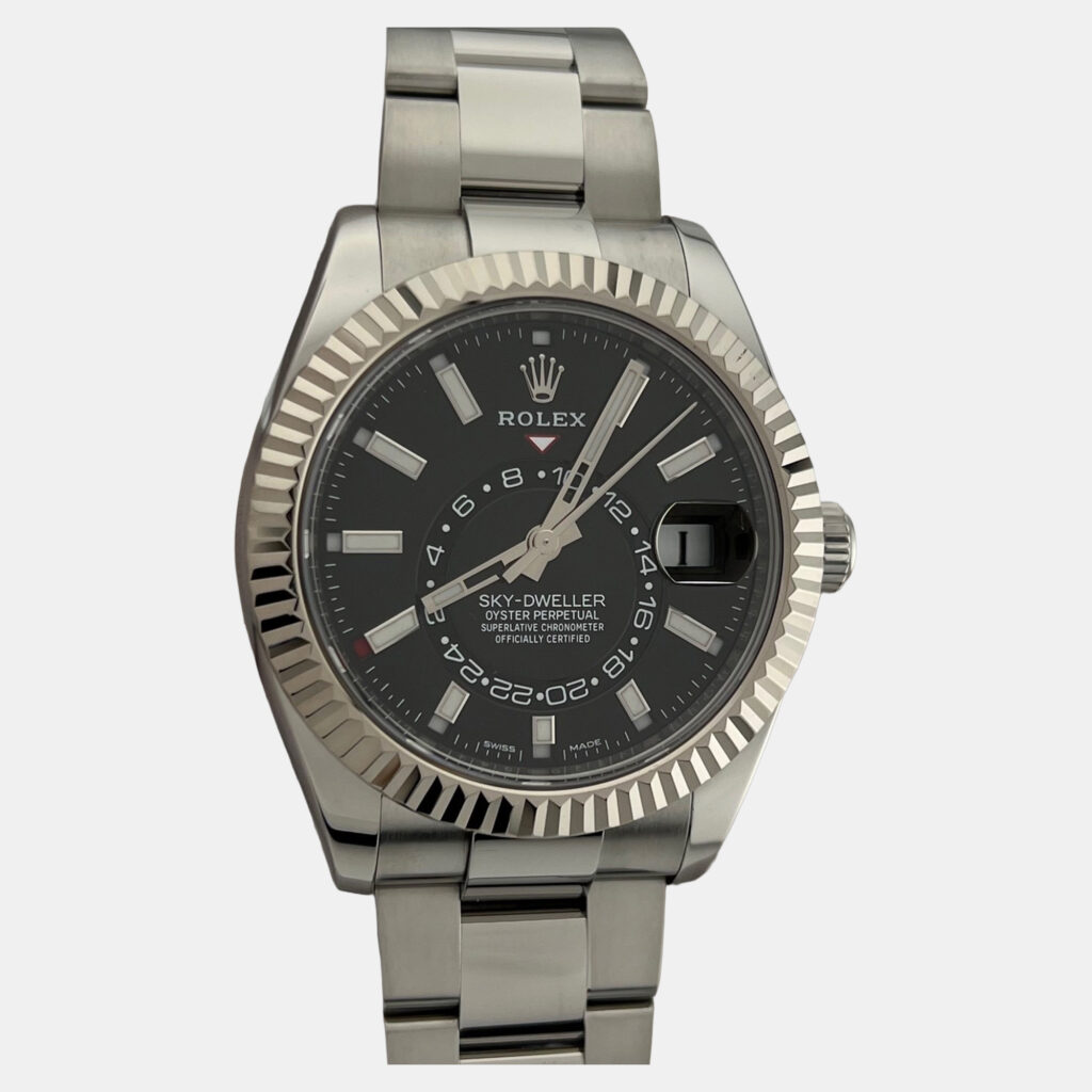 Rolex Sky-Dweller 326934 Automatic Black Dial Stainless Steel 18k White Gold Men's Wristwatch 42mm Rolex Sky-Dweller 326934 Automatic Black Dial Stainless Steel 18k White Gold Men's Wristwatch 42mm