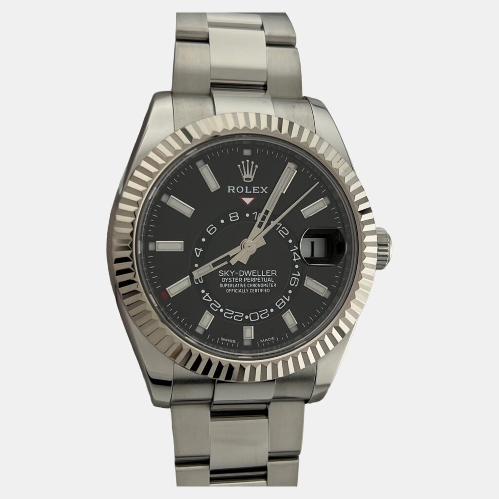 Rolex Sky-Dweller 326934 Automatic Black Dial Stainless Steel 18k White Gold Men's Wristwatch 42mm Rolex Sky-Dweller 326934 Automatic Black Dial Stainless Steel 18k White Gold Men's Wristwatch 42mm