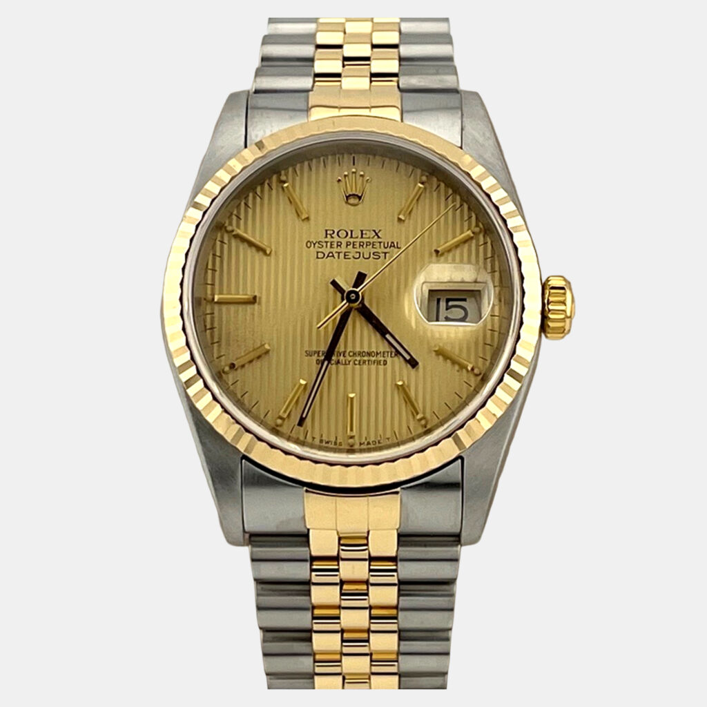 Rolex Datejust 16233 Automatic Gold 18k Yellow Gold Stainless Steel Men's Wristwatch 36 mm Rolex Datejust 16233 Automatic Gold 18k Yellow Gold Stainless Steel Men's Wristwatch 36 mm