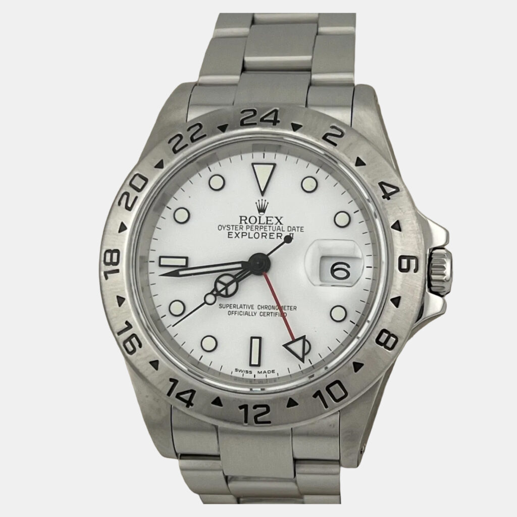 Rolex Explorer II 16570 Automatic White Stainless Steel Men's Wristwatch 40 mm Rolex Explorer II 16570 Automatic White Stainless Steel Men's Wristwatch 40 mm