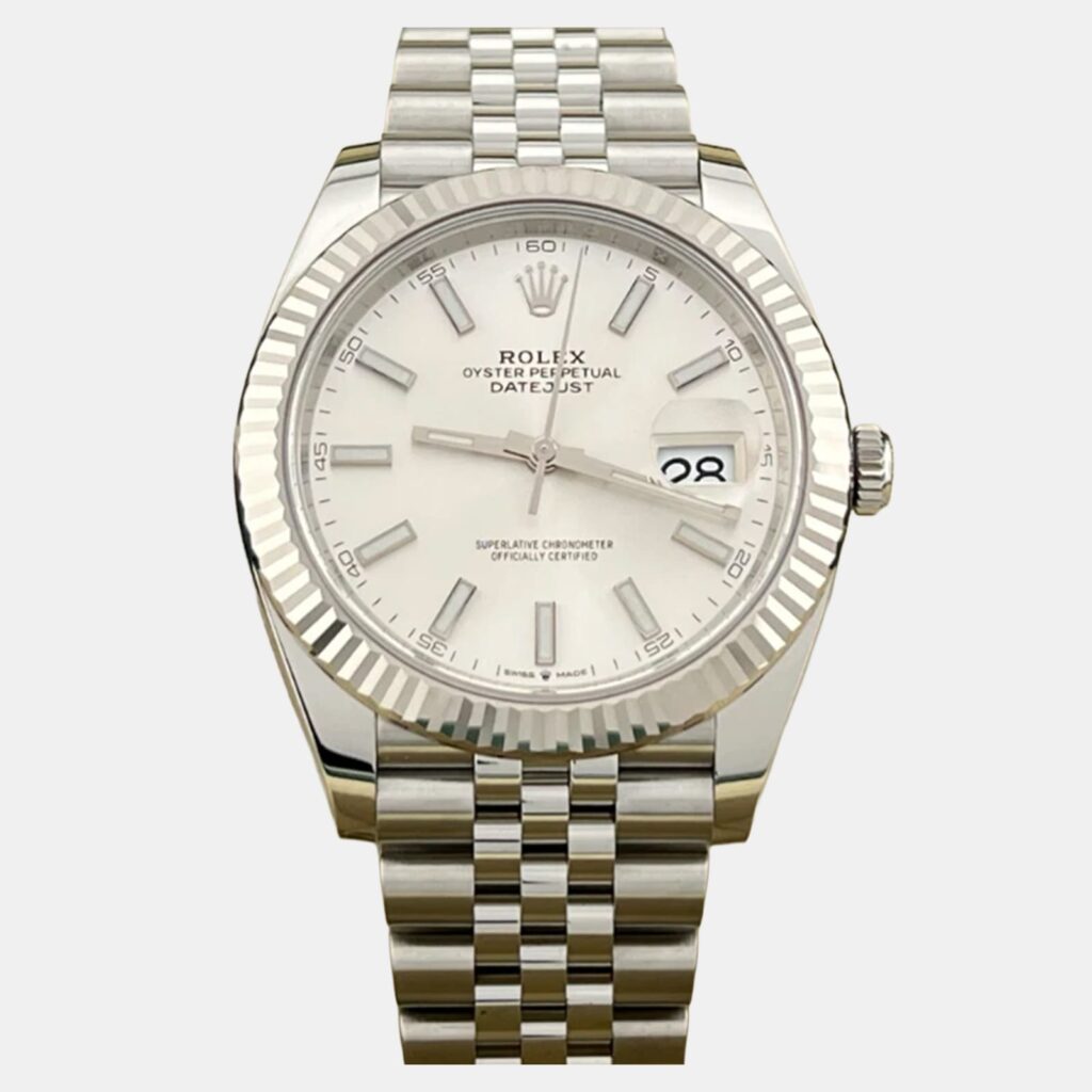 Rolex Datejust 126334 Automatic Silver 18k White Gold Stainless Steel Men's Wristwatch 41 mm Rolex Datejust 126334 Automatic Silver 18k White Gold Stainless Steel Men's Wristwatch 41 mm