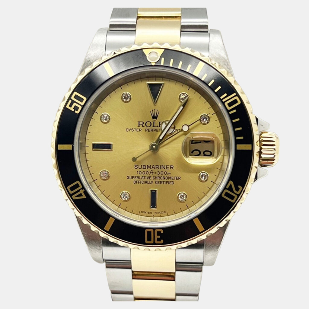 Rolex Submariner 16613 Automatic Champagne 18K Yellow Gold Stainless Steel Men's Wristwatch 40mm Rolex Submariner 16613 Automatic Champagne 18K Yellow Gold Stainless Steel Men's Wristwatch 40mm
