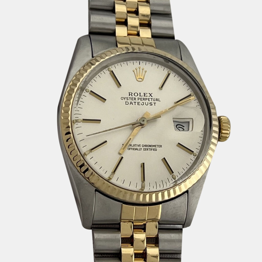 Rolex Datejust 16013 Automatic Cream 18k Yellow Gold Stainless Steel Men's Wristwatch 36 mm Rolex Datejust 16013 Automatic Cream 18k Yellow Gold Stainless Steel Men's Wristwatch 36 mm