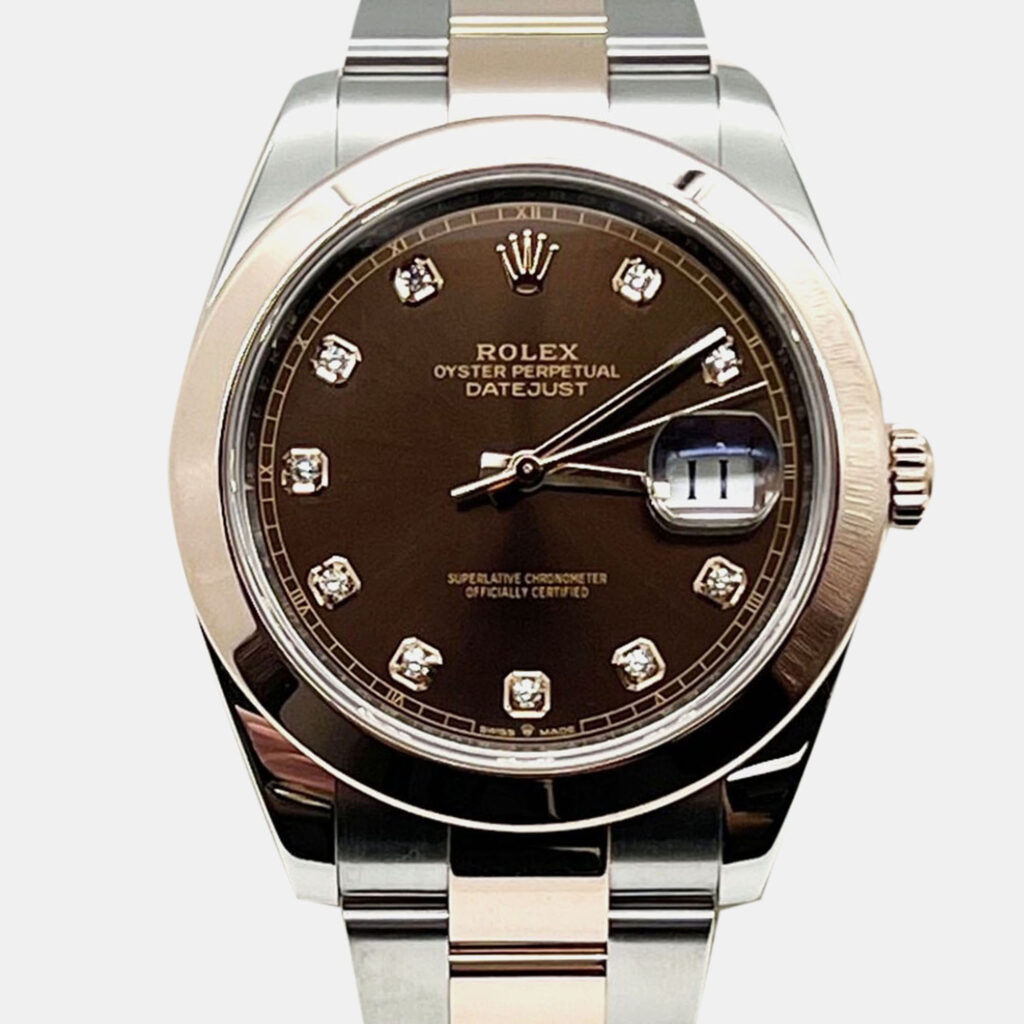 Rolex Datejust 126301 Automatic Brown diamonds 18k Rose Gold Stainless Steel Men's Wristwatch 41 mm Rolex Datejust 126301 Automatic Brown diamonds 18k Rose Gold Stainless Steel Men's Wristwatch 41 mm