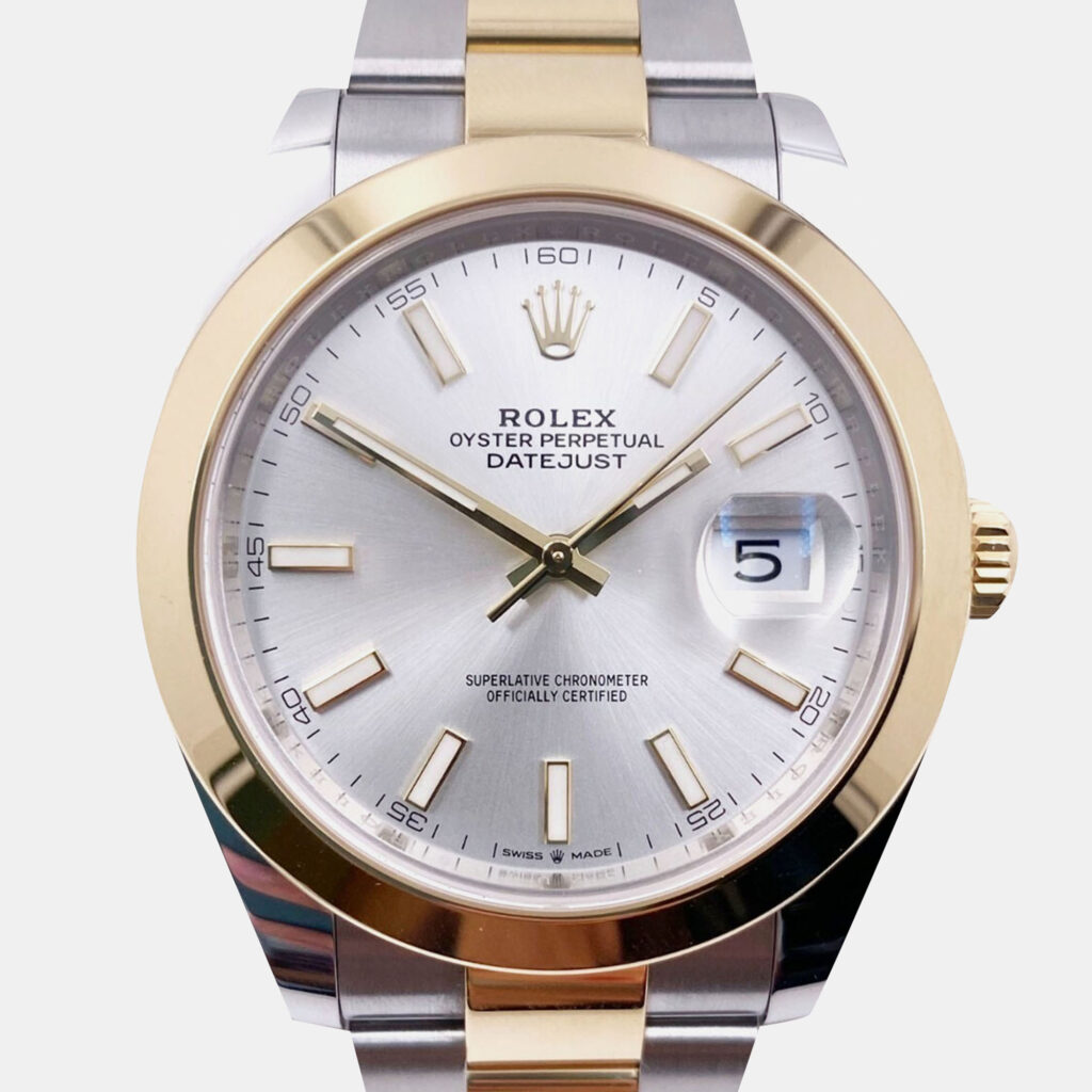 Rolex Datejust 126303 Automatic Silver 18k Yellow Gold Stainless Steel Men's Wristwatch 41 mm Rolex Datejust 126303 Automatic Silver 18k Yellow Gold Stainless Steel Men's Wristwatch 41 mm