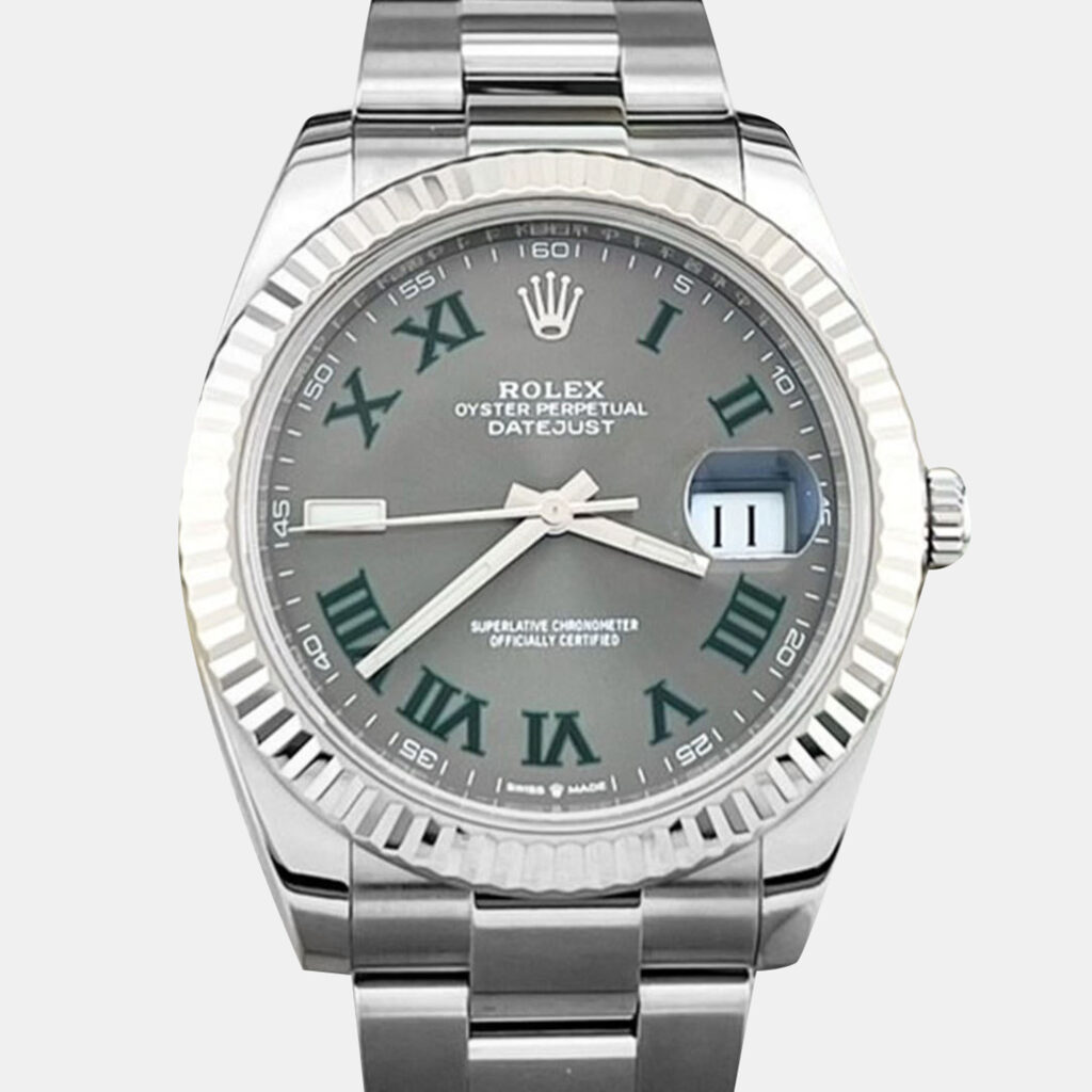 Rolex Datejust 126334 Automatic Grey 18k White Gold Stainless Steel Men's Wristwatch 41 mm Rolex Datejust 126334 Automatic Grey 18k White Gold Stainless Steel Men's Wristwatch 41 mm