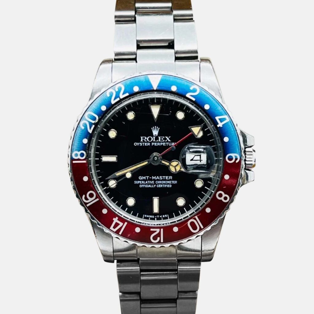 Rolex GMT Master 16750 Automatic Black Spider Dial Stainless Steel Men's Wristwatch 40 mm Rolex GMT Master 16750 Automatic Black Spider Dial Stainless Steel Men's Wristwatch 40 mm