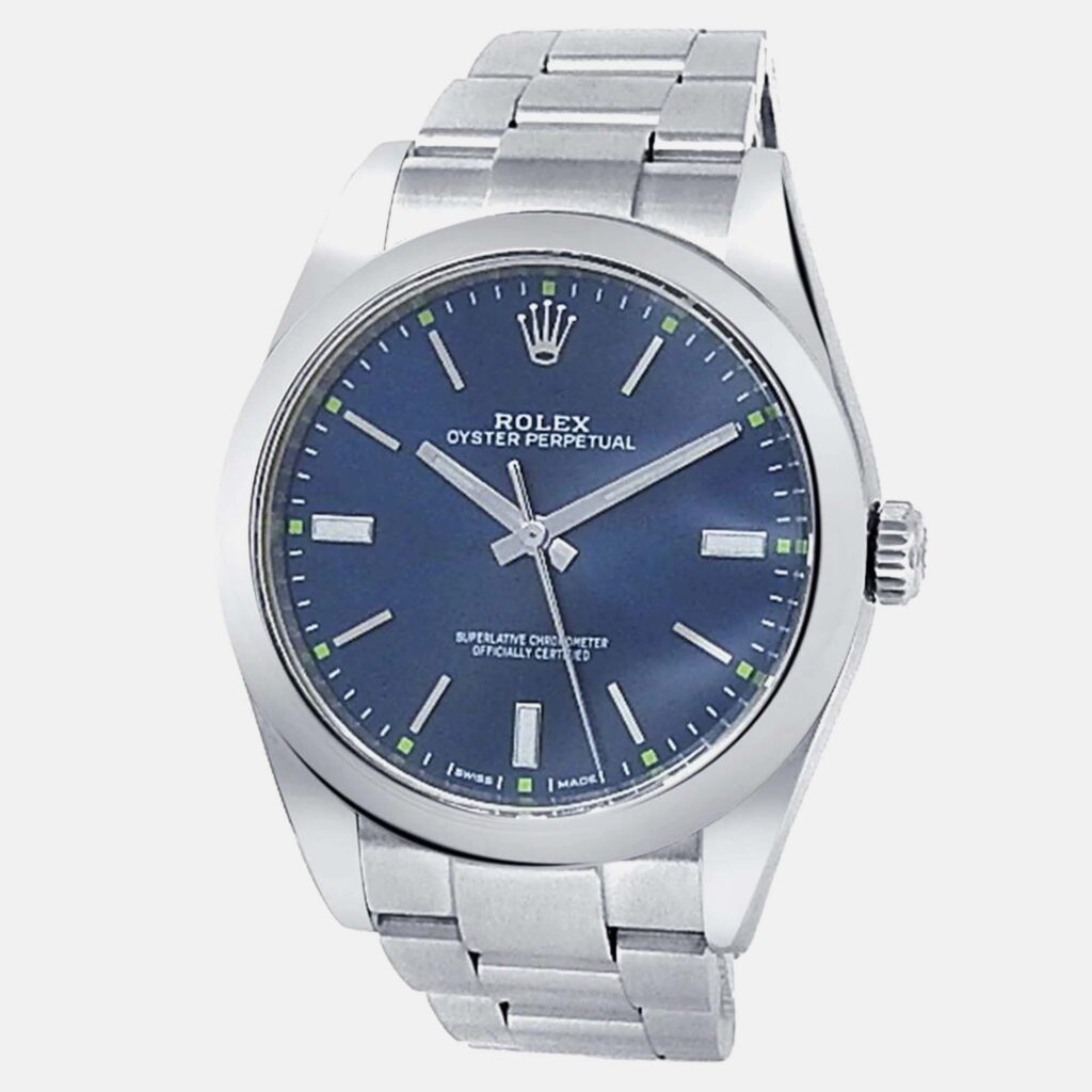 Rolex Oyster Perpetual 114300 Automatic Blue Dial Stainless Steel Men's Wristwatch 39 mm Rolex Oyster Perpetual 114300 Automatic Blue Dial Stainless Steel Men's Wristwatch 39 mm