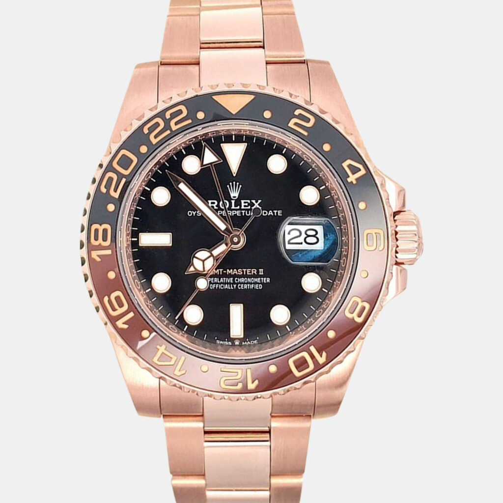 Rolex GMT-Master II Rootbeer 126715CHNR Automatic Black Dial 18K Rose Gold Men's Wristwatch 40 mm Rolex GMT-Master II Rootbeer 126715CHNR Automatic Black Dial 18K Rose Gold Men's Wristwatch 40 mm