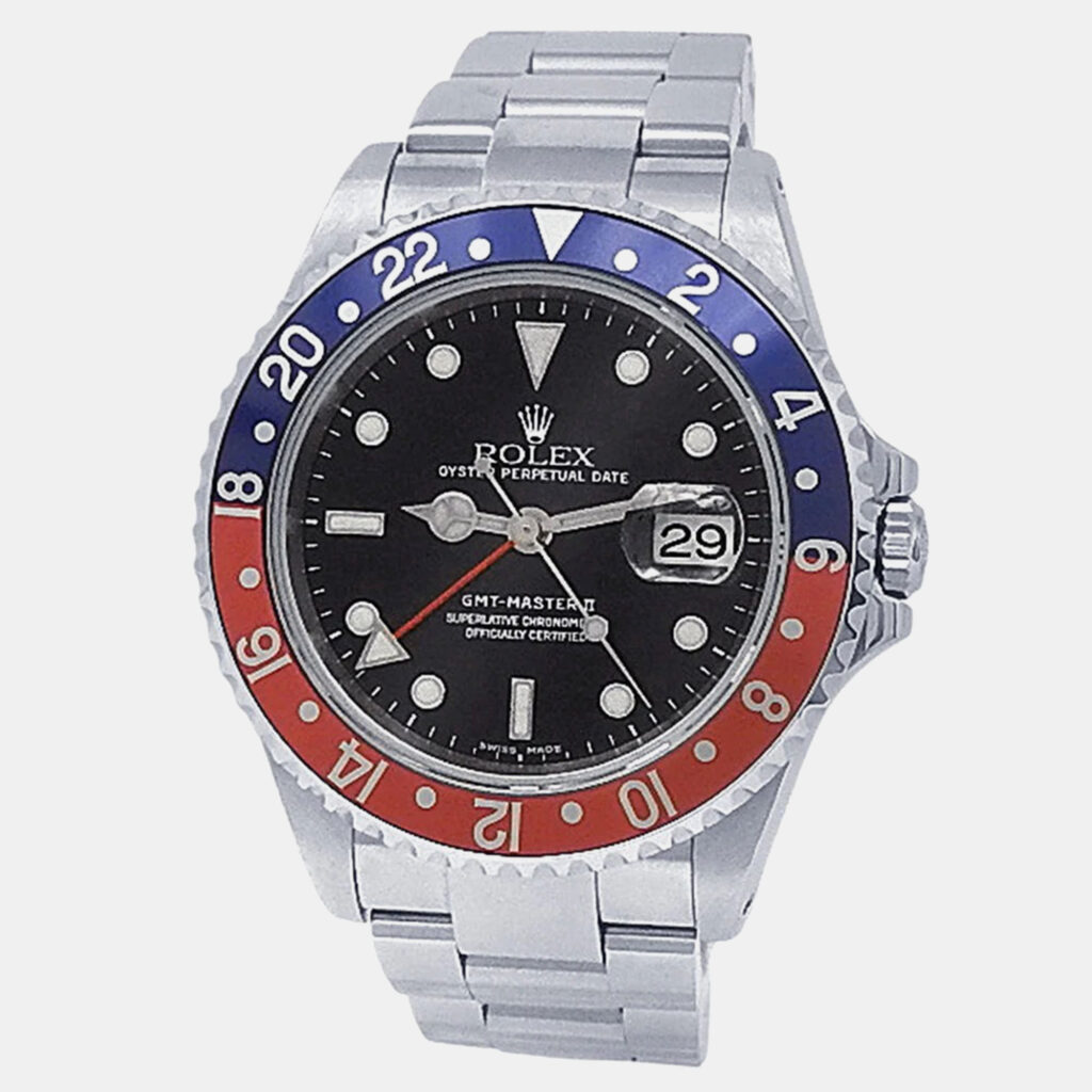 Rolex GMT-Master II Pepsi 16710 Automatic Black Dial Stainless Steel Men's Wristwatch 40mm Rolex GMT-Master II Pepsi 16710 Automatic Black Dial Stainless Steel Men's Wristwatch 40mm