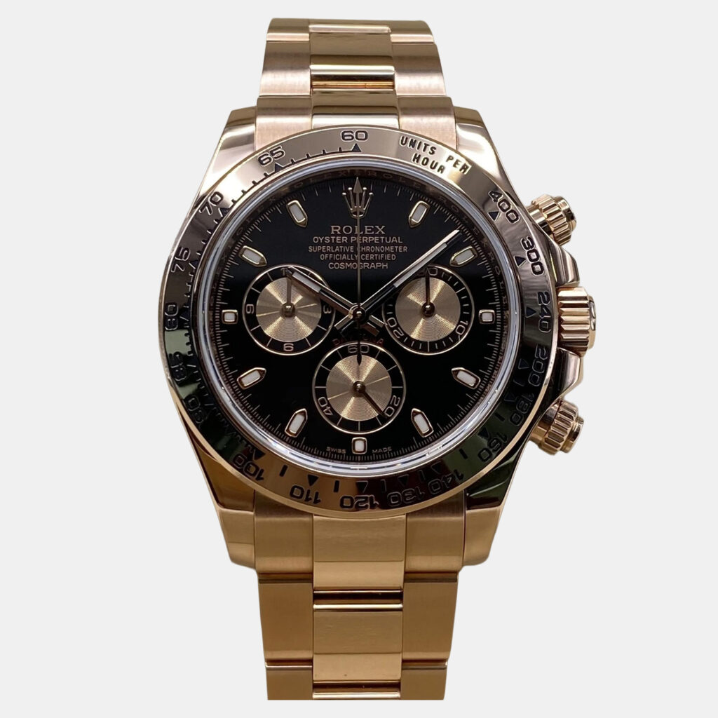 luxury-men-rolex-used-watches-p1244268-007-1.jpg Rolex Cosmograph Daytona 116505 Automatic Chronograph Black Dial 18k Rose Gold Men's Wristwatch 40mm