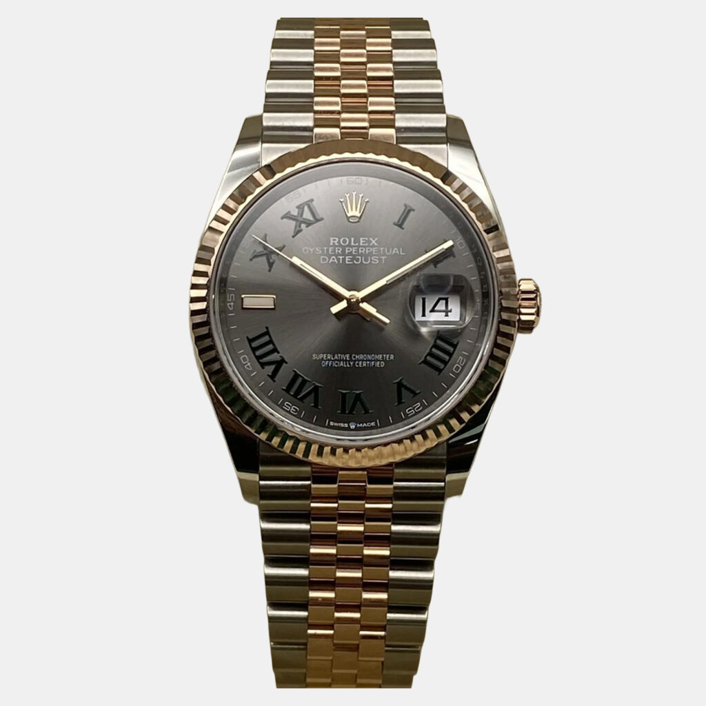 Rolex Datejust 126231 Automatic Wimbledon Dial 18k Rose Gold Stainless Steel Men's Wristwatch 36mm Rolex Datejust 126231 Automatic Wimbledon Dial 18k Rose Gold Stainless Steel Men's Wristwatch 36mm