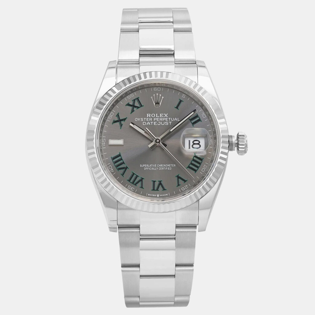 Rolex Datejust 126234 Automatic Wimbledon Dial Stainless Steel 18k White Gold Men's Wristwatch 36mm Rolex Datejust 126234 Automatic Wimbledon Dial Stainless Steel 18k White Gold Men's Wristwatch 36mm
