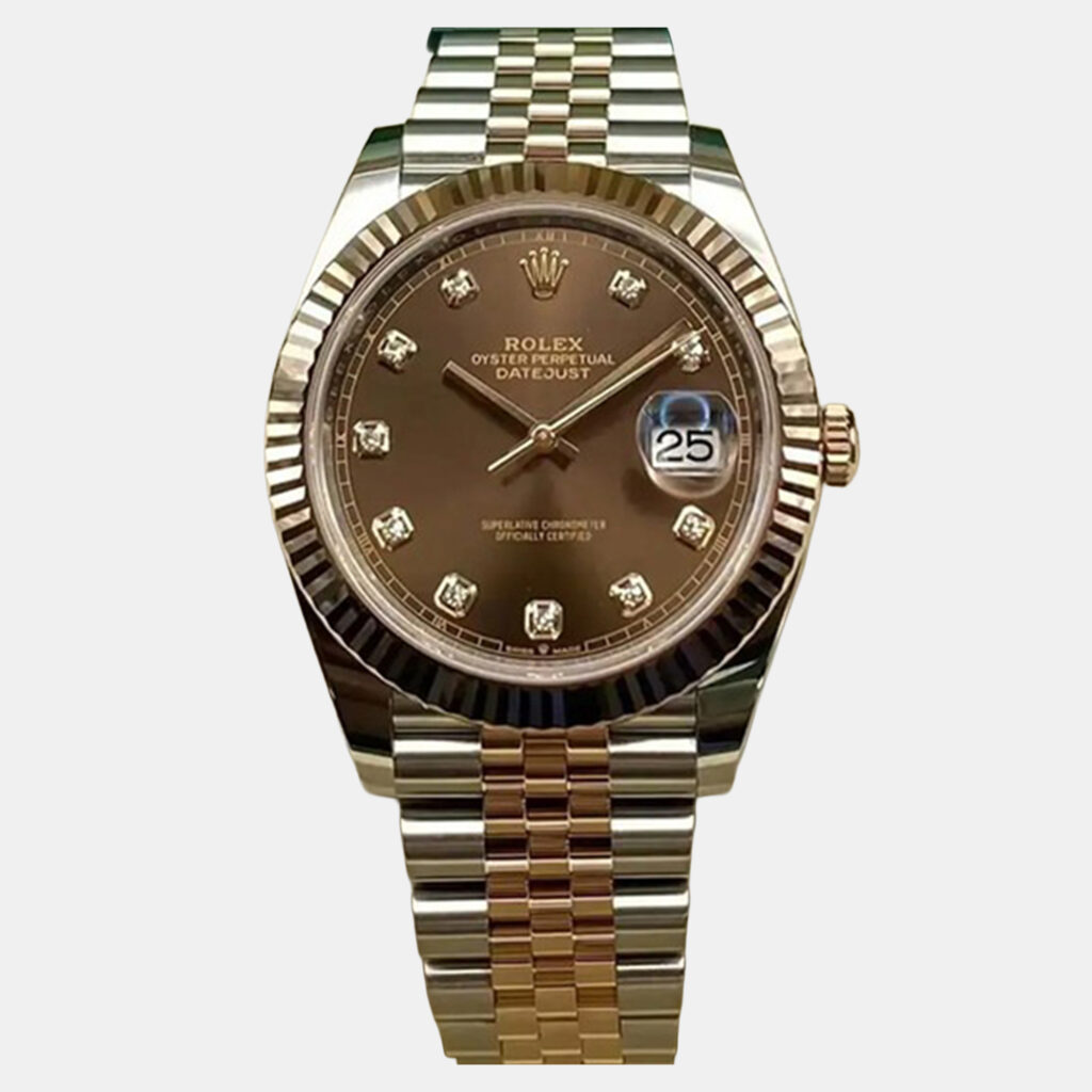 Rolex Datejust 126331 Automatic Chocolate Diamond Dial Stainless Steel 18k Rose Gold Men's Wristwatch 41 mm Rolex Datejust 126331 Automatic Chocolate Diamond Dial Stainless Steel 18k Rose Gold Men's Wristwatch 41 mm