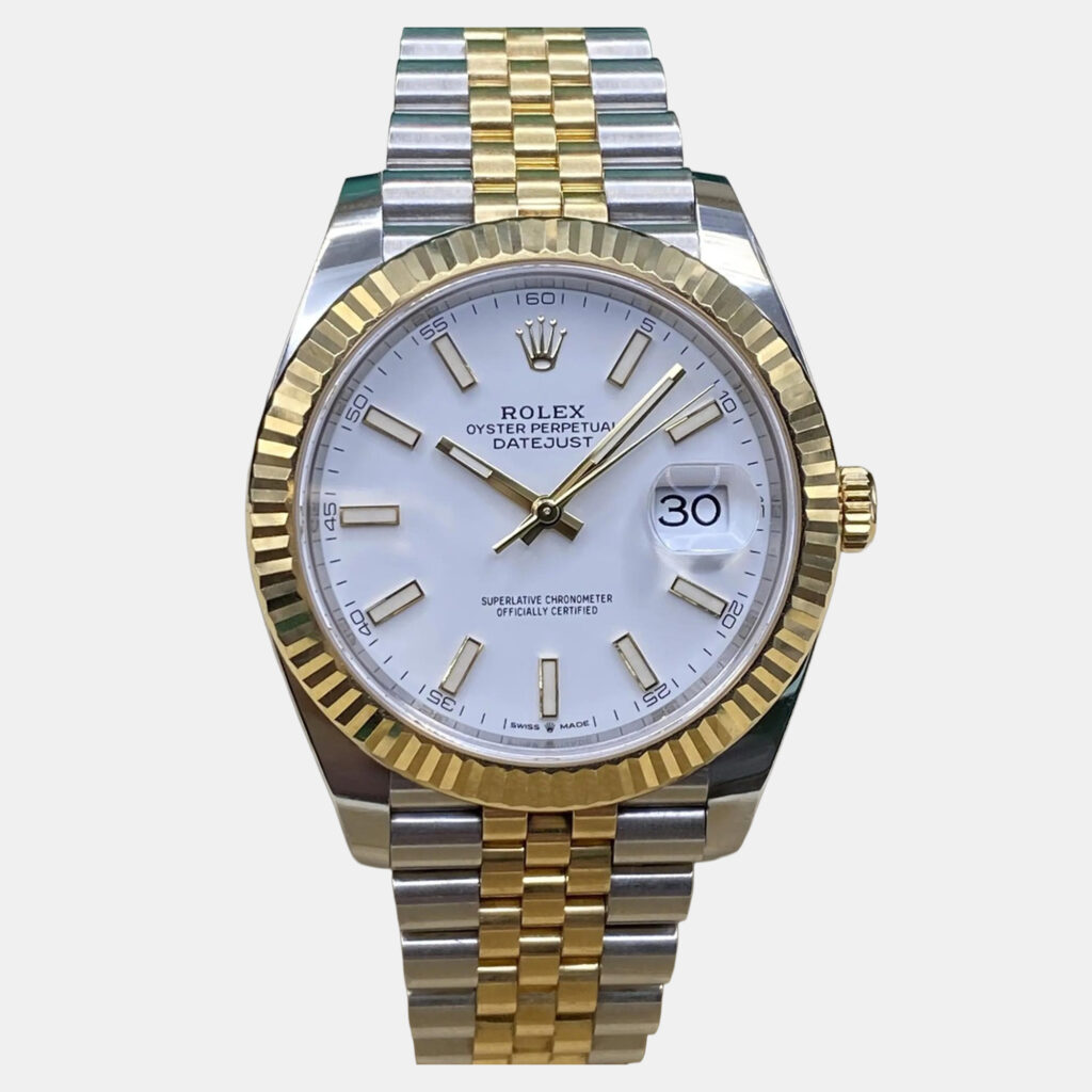 luxury-men-rolex-used-watches-p1244296-007-1.jpg Rolex Datejust 126333 Automatic White Dial Stainless Steel 18k Yellow Gold Men's Wristwatch 41 mm