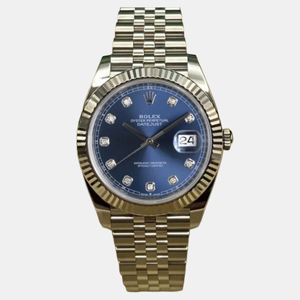 Rolex Datejust 126334 Automatic Blue Diamond Dial Stainless Steel Men's Wristwatch 41mm Rolex Datejust 126334 Automatic Blue Diamond Dial Stainless Steel Men's Wristwatch 41mm