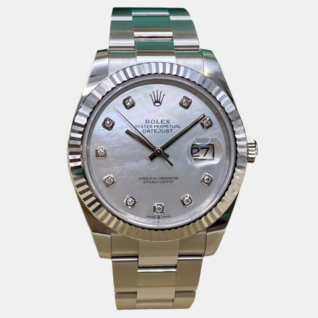 Rolex Datejust 126334 Automatic Mother of Pearl Diamond Dial Stainless Steel White Gold Men's Wristwatch 41mm Rolex Datejust 126334 Automatic Mother of Pearl Diamond Dial Stainless Steel White Gold Men's Wristwatch 41mm