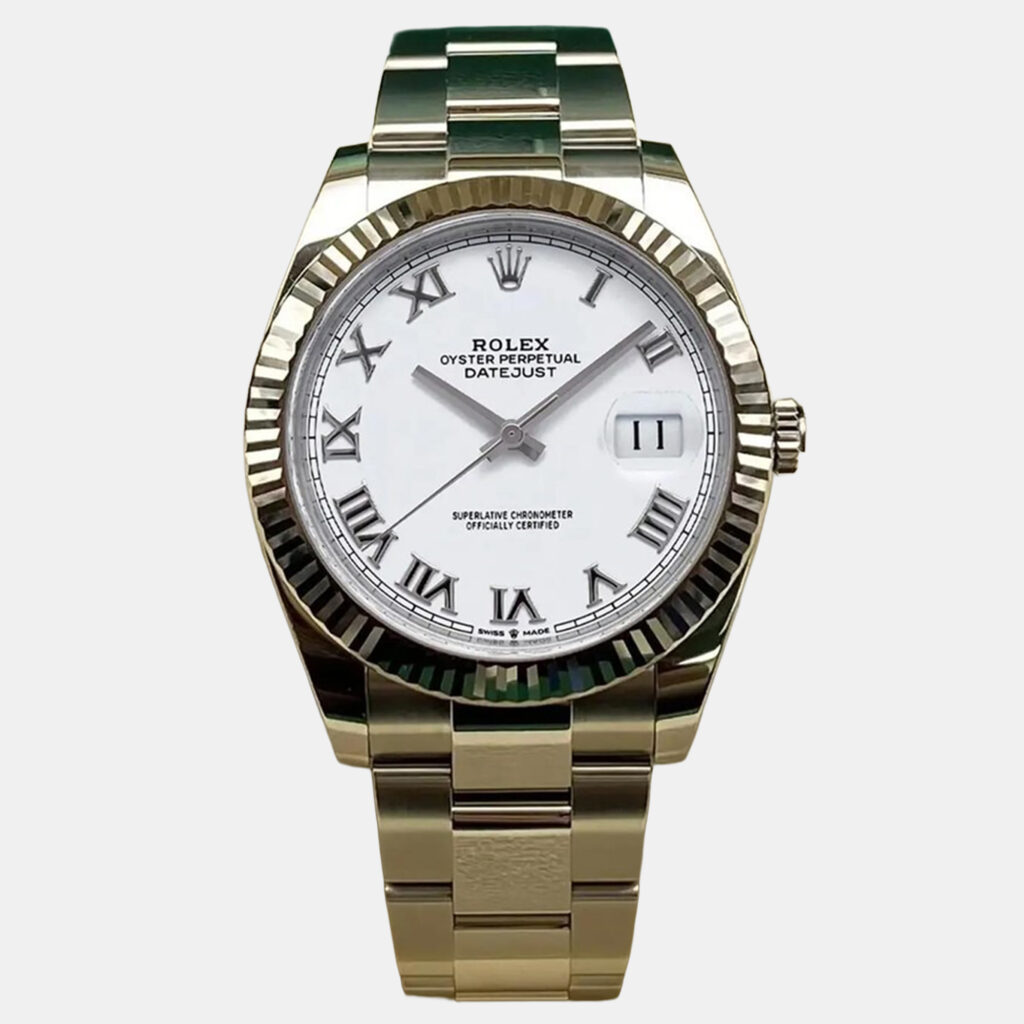 Rolex Datejust 126334 Automatic White Roman Dial Stainless Steel 18k White Gold Men's Wristwatch 41mm Rolex Datejust 126334 Automatic White Roman Dial Stainless Steel 18k White Gold Men's Wristwatch 41mm
