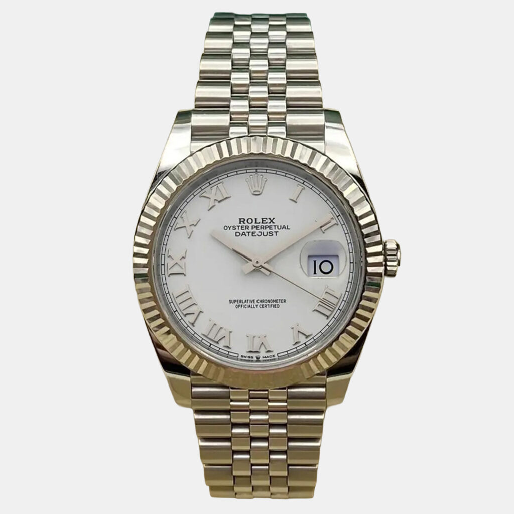 luxury-men-rolex-used-watches-p1244308-003.jpg Rolex Datejust 126334 Automatic White Roman Dial Stainless Steel Men's Wristwatch 41mm