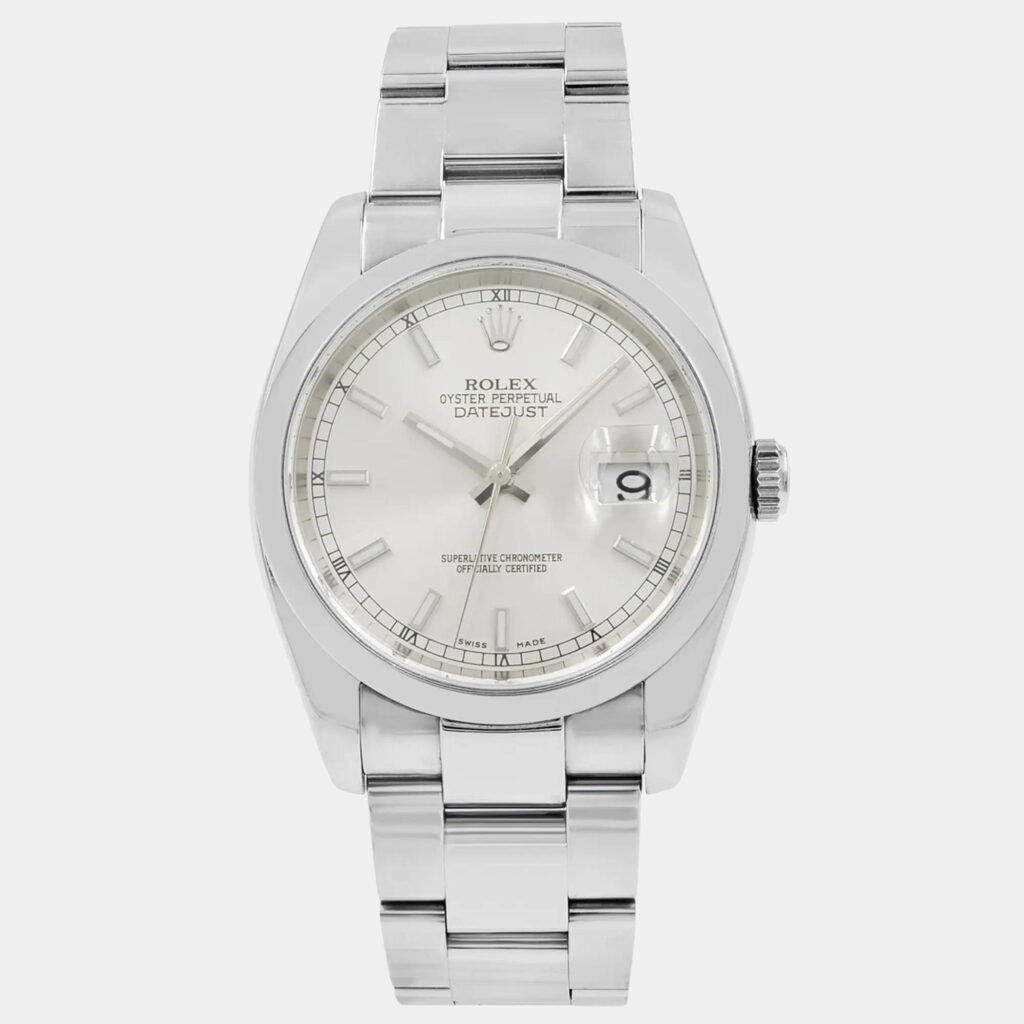 Rolex Datejust 116200 Automatic Silver Dial Stainless Steel Men's Wristwatch 36 mm Rolex Datejust 116200 Automatic Silver Dial Stainless Steel Men's Wristwatch 36 mm
