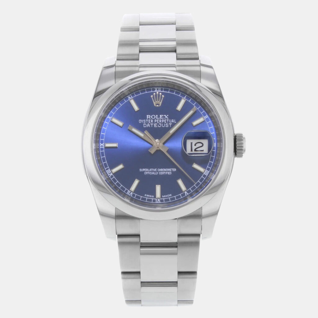 Rolex Datejust 116200 Automatic Blue Dial Stainless Steel Men's Wristwatch 36 mm Rolex Datejust 116200 Automatic Blue Dial Stainless Steel Men's Wristwatch 36 mm
