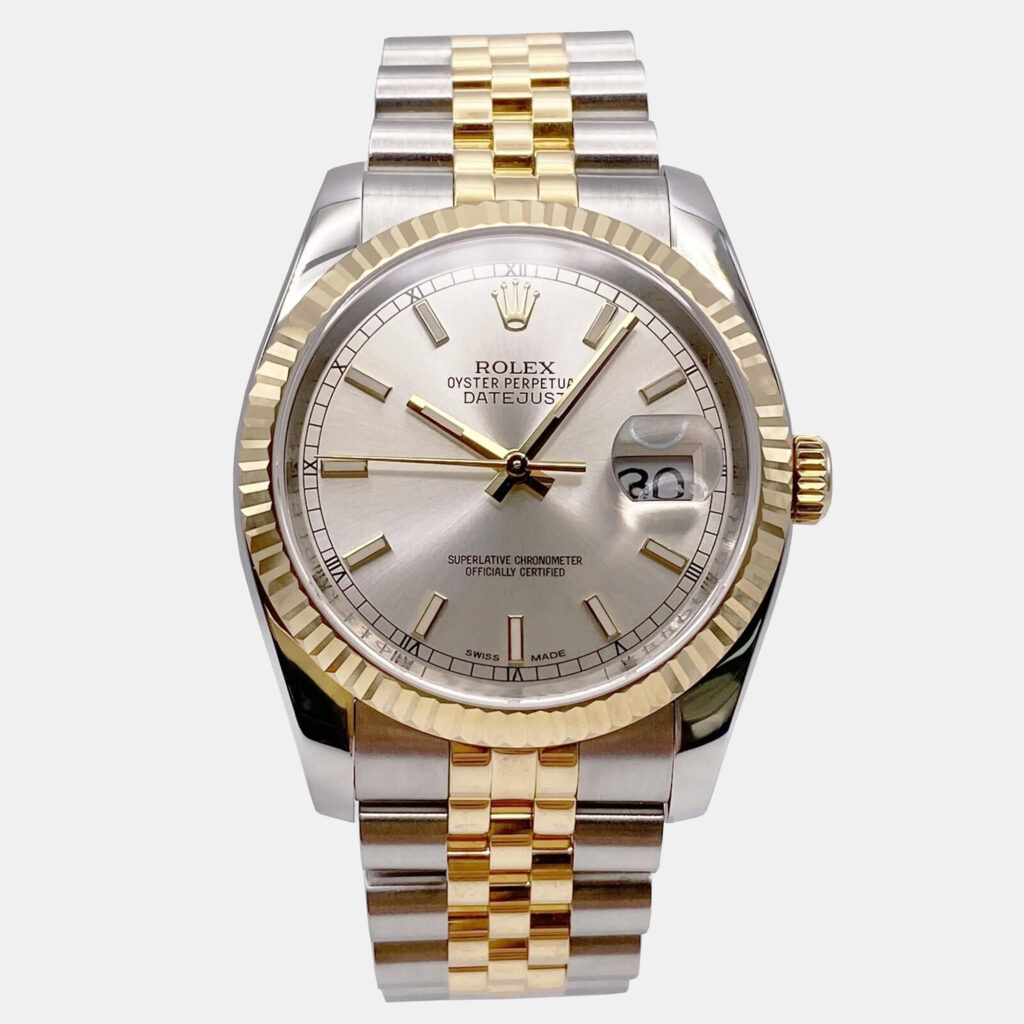 Rolex Datejust 116233 Automatic Silver Dial 18K Yellow Gold Stainless Steel Men's Wristwatch 36 mm Rolex Datejust 116233 Automatic Silver Dial 18K Yellow Gold Stainless Steel Men's Wristwatch 36 mm