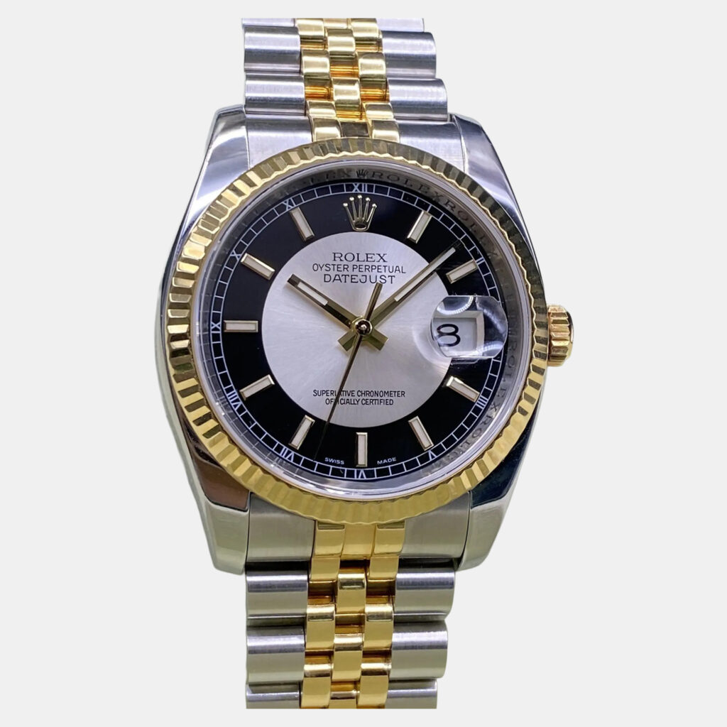 Rolex Datejust 116233 Automatic Tuxedo Dial 18K Yellow Gold Stainless Steel Men's Wristwatch 36 mm Rolex Datejust 116233 Automatic Tuxedo Dial 18K Yellow Gold Stainless Steel Men's Wristwatch 36 mm