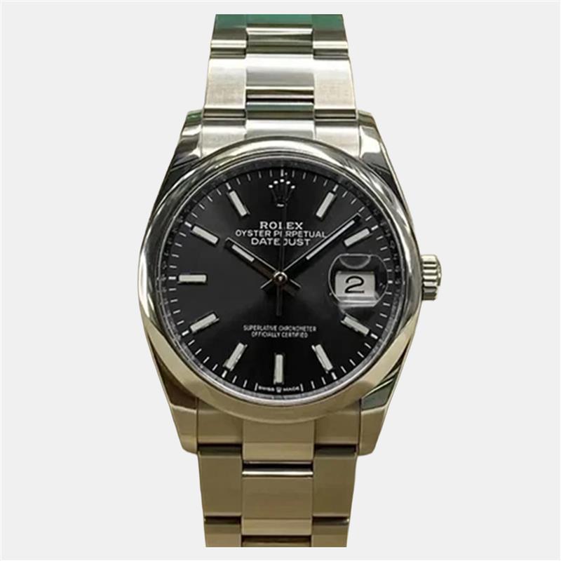 Rolex Datejust 126200 Automatic Black Dial Stainless Steel Men's Wristwatch 36 mm Rolex Datejust 126200 Automatic Black Dial Stainless Steel Men's Wristwatch 36 mm